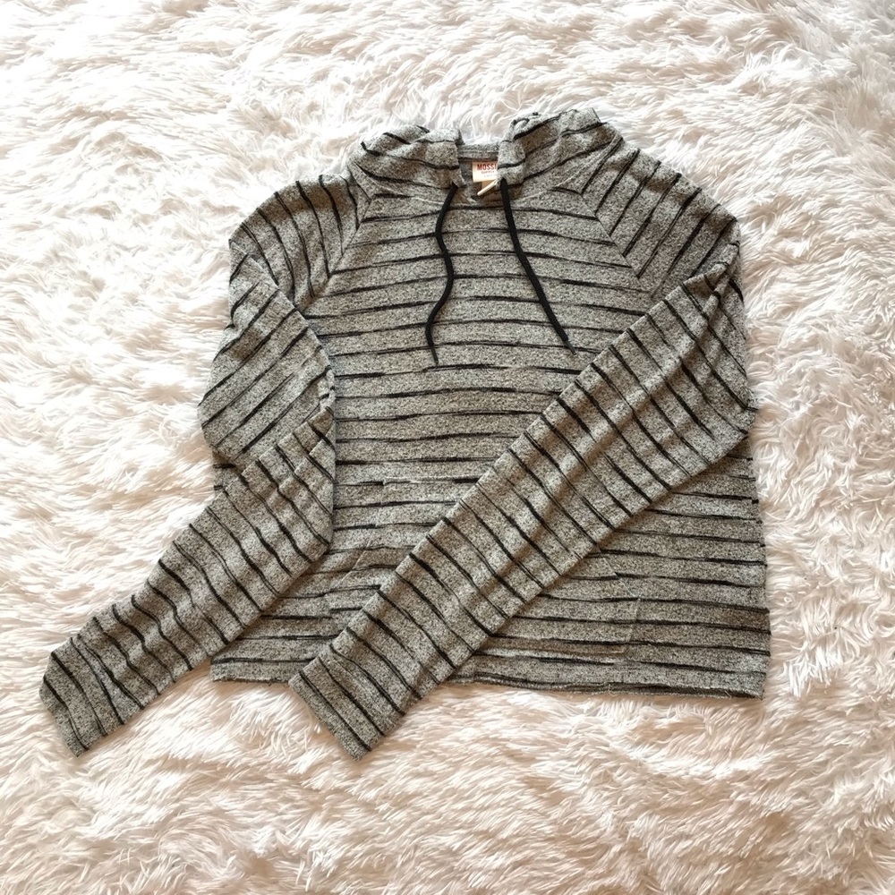 Soft, Striped Hooded Sweater